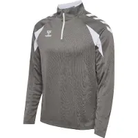 Hummel Sweat de sport gris / blanc