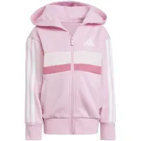 Adidas Seasonal Essentials Tiberio 3 Stripes Fleece Tracksuit Rose 3-4 Years Enfants