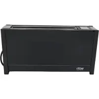 Ritter Grille-pain RITTERWERK, fente longue, 950 W, fonction décongélation, verre noir VOLCANO 5 NOIR