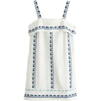 Next Robe d’été bleu marine / azur / blanc