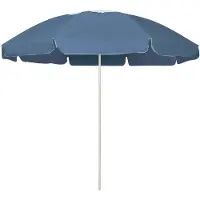 vidaXL Parasol de plage bleu 240 cm