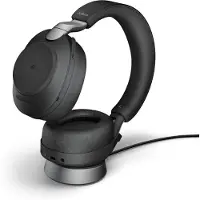 Jabra Evolve2 85 Link380a MS Stereo Stand Black