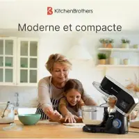 Kitchenbrothers Robot de cuisine - - Affichage et minuterie - 6L - 1400W - Noir