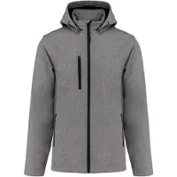 Kariban Veste softshell unie 3 couches avec capuche et manches amovibles