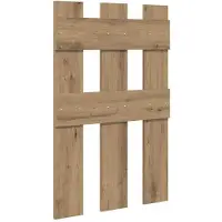 vidaXL Porte-manteau mural chêne artisanal 65 x 3 x 100 cm
