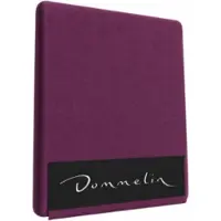 Dommelin Drap-housse Dommelin Aubergine (Percale 200TC)-180 x 200 cm