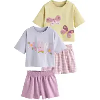 Next Pyjama jaune clair / kiwi / lavande / rose ancienne