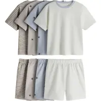 The Set Pyjama crème / bleu-gris / marron / cappuccino