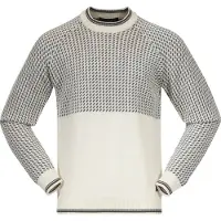 Bergans Pull Bergans Homme Alvdal Wool Jumper Vanilla White/Solid Dark Grey-S