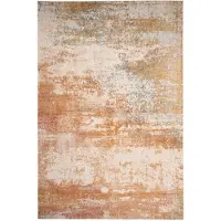 FRAAI Tapis moderne - Bush Jaune Ocre/Terracotta | 80x150 cm | Rectangulaire | Pile courte
