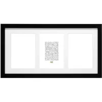 Deknudt S66ka3 15x10 Cm Wood With Passepartout Photo Photo Frame Noir,Blanc