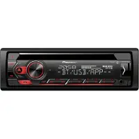 Pioneer DEH-S420BT car media receiver Black, Red 200 W Bluetooth