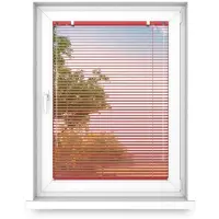 Fart Produkt time4blinds – Store Occultant sans Percage – Store Enrouleur – Adhésive, Cassette Aluminium – Rouge, Gauche, 500x400
