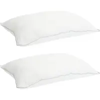 vidaXL Ensemble de literie avec oreiller, blanc, 140 x 220 cm, polyester et bambou