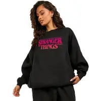 Stranger Things Sweat-shirt à capuche de - Gradiant Logo - S - 5XL - pour Unisexe - noir - Taille S
