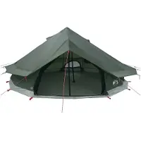 vidaXL Tente tipi vert olive 800 x 800 x 430 cm en polyester et acier