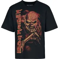 Iron Maiden T-Shirt Manches courtes de - Big Trooper - S - XXL - pour Homme - noir - Taille L