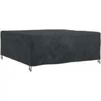 vidaXL Housse pour mobilier d'extérieur Noir 200 x 200 x 90 cm 210D