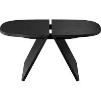 Blomus Table d'appoint AVIO, noire, 40 x 80 cm, en chêne, référence 66696. Disponible en exclusivité