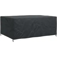 vidaXL Housse pour mobilier d'extérieur Noir 280 x 204 x 106 cm 420D