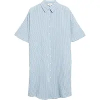 s.Oliver Robe-chemise bleu clair / blanc