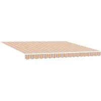 vidaXL Store banne télescopique multicolore 400 x 350 cm en tissu et aluminium