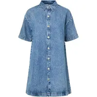 Pieces Robe-chemise 'PCSky' bleu denim