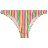 Self. Bas de bikini vert clair / orange / orange clair / rose clair