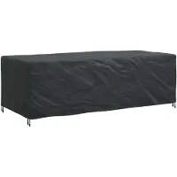 vidaXL Housse pour mobilier d'extérieur Noir 300 x 140 x 90 cm 210D