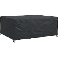 vidaXL Housse pour mobilier d'extérieur Noir 220 x 190 x 85 cm 210D