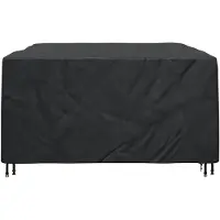 vidaXL Housse pour mobilier d'extérieur Noir 240 x 190 x 90 cm 420D