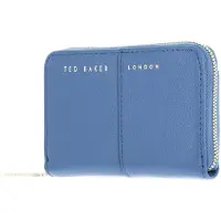 Ted Baker Cuir porte-monnaie Ammisa Small Zip around Purse Blue bleu