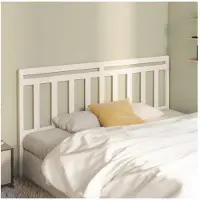 vidaXL Tête de lit blanc 186x4x100 cm pin massif