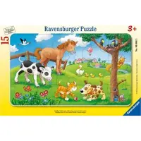Ravensburger 15 pièces Kinder Cadre Puzzle Les amis des animaux câlins 06066