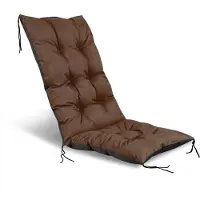 AIO Factory Coussin de jardin 50x50x80 cm pour chaise imperméable marron