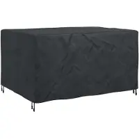 vidaXL Housse pour mobilier d'extérieur Noir 180 x 120 x 74 cm 420D