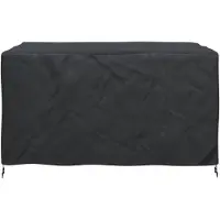 vidaXL Housse pour mobilier d'extérieur Noir 180 x 120 x 74 cm 210D