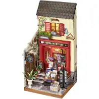 Rolife : Maison à construire soi-même, représentant une librairie à Vienne, avec éclairage LED, 290 pièces