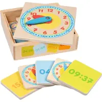 Sonstige Verlage Horloge éducative dans une boîte en bois