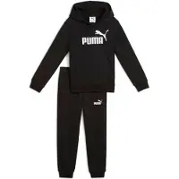 Puma Survêtement 'Essentials No.1' noir / blanc