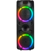 Denver Bluetooth Speaker Party box - Lumières disco - Party box - Microphone sans fil et télécommande inclus - BPS459