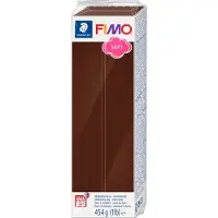 Fimo 8021-75 Pâte à modeler Fimo soft 454 g, couleur chocolat