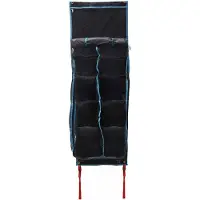 vidaXL Sac de rangement avec stockage Noir et Bleu 140 x 40 cm oxford