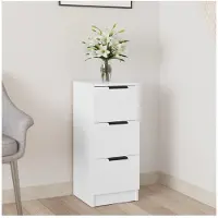 vidaXL Sideboard Blanc 30x30x70 cm Bois composite
