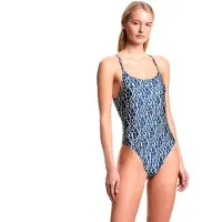 Emporio Armani pour femme. EW000797_AF20242 Maillot de bain Logomania marine (L), Beachwear, Polyamide