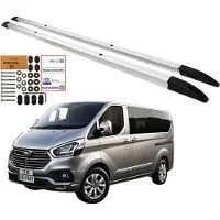 Erkul Barres de toit intégrées FORD TRANSIT CUSTOM LONG à partir de 2012 Aluminium
