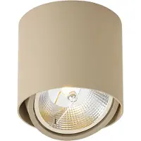 QAZQA Moderne plafondspot taupe GU10 AR111 kantelbaar - Impact
