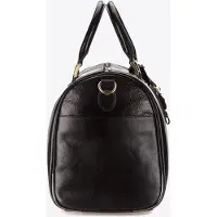 Light Prestige Wittchen Sac de voyage pour homme en cuir véritable, noir, noir, cuir véritable