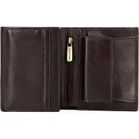 WITTCHEN Portefeuille pour homme , petit format, en cuir véritable, marron