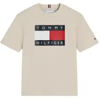 Tommy Hilfiger T-Shirt 'Heritage' beige / rouge / noir / blanc